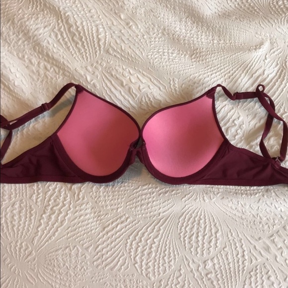 Pink Victoria’s Secret Maroon Bra - Picture 3 of 4